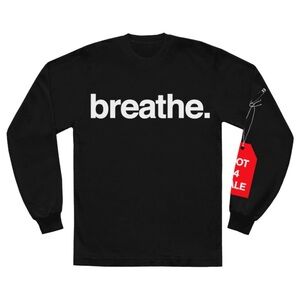 Andre 3000 Black 'Breathe' Long Sleeve Shirt XS